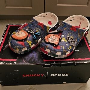 New W/Out Tags Childs Play Chucky CROCS